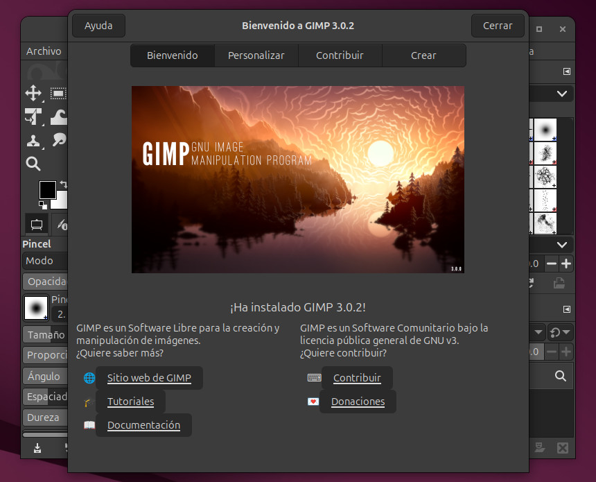 GIMP en Ubuntu