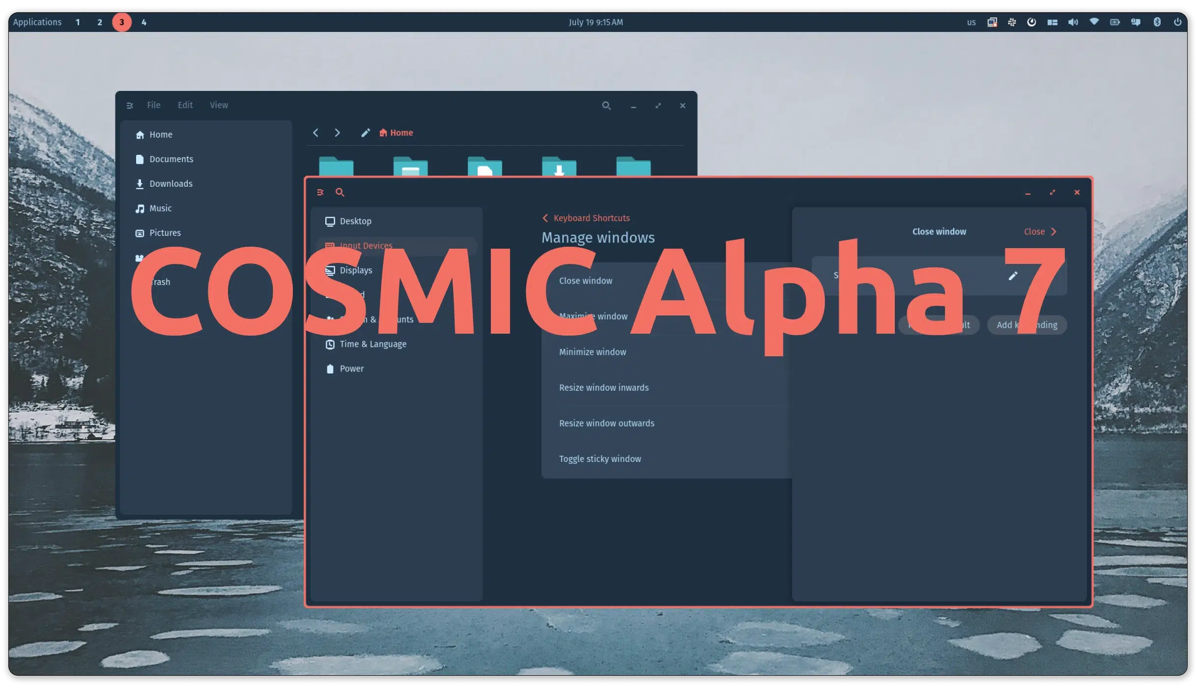 COSMIC Alpha 7, la antesala de la beta llega con mejoras en los espacios de trabajo y en la accesibilidad