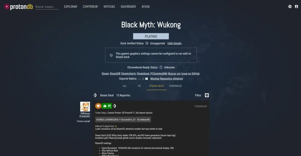 Steam Deck Verificado vs. ProtonDB, o por qué es mejor fiarse de la comunidad y no de grandes compañías